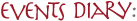 Events Diary